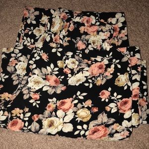 flare flowered pants